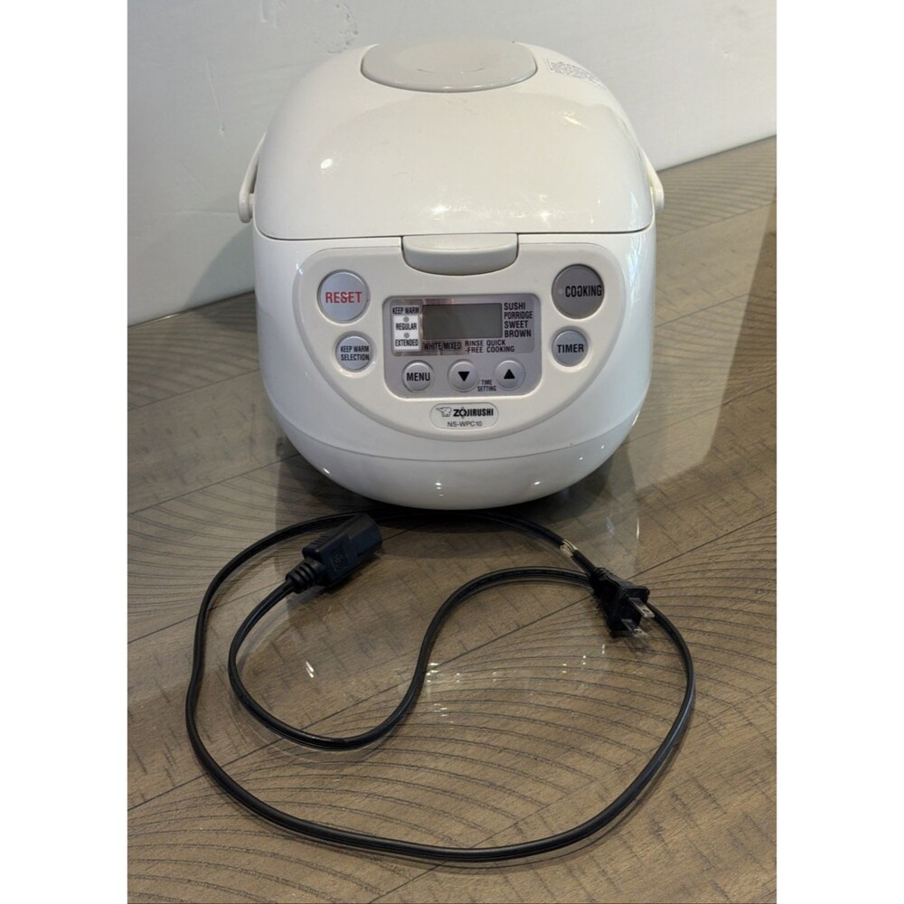 Zojirushi NS-WPC10 5.5 Cup Rice Cooker and Warmer White